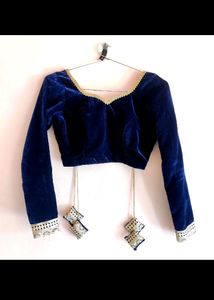 Velvet Fully Stitchd Lehnga Choli With Dupatta
