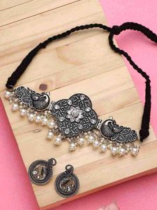Beautiful Oxidised Choker Set