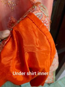 Peach Embroidered Kurta Set