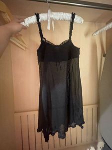 Black Padded Babydoll
