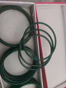 Green Glass Bangles