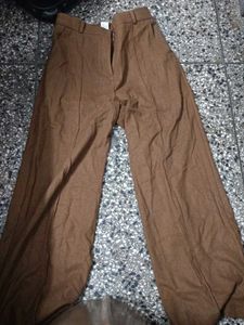 Brown Wide Leg Trousers