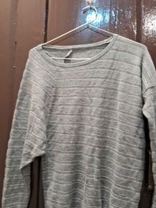 Striped Grey Sweater