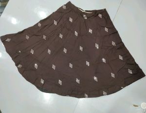 Brown Lehenga Choli Set with Dupatta