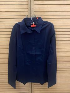 Van Heusen Navy Blue shirt, Small , good as Ne