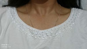 White Beaded Top