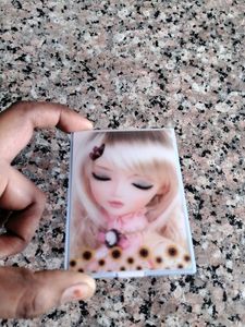 Doll Image on a Square Box Mirror