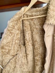 Cozy Faux Suede &amp; Fur Jacket