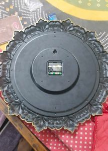 Antique Golden colour Plastic Wall Decor Clock