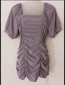 DOUBLE RUCHED BODYCON DRESS