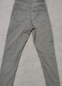 Gray Denim Pants