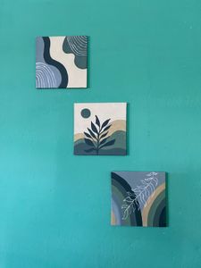 3 Canvas Boho Art Wall Decor