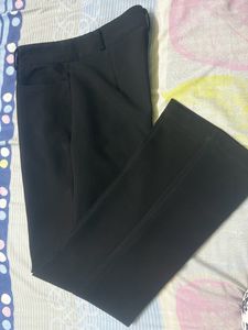 Fablestreet Tailored Fit Black Trousers For Women