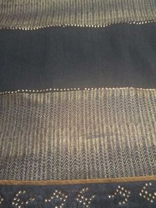Embellished Chevron Print Fabric