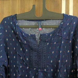 🛍️ Blue Printed Top ⭐⭐⭐⭐