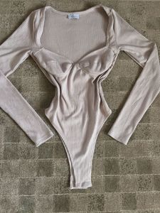 Ribbed Long Sleeve Bodysuit