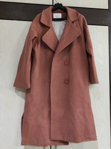Elegant Pink Trench Coat