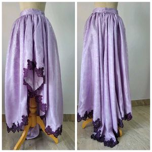 Lavender high low  skirt  ,