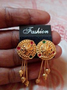 Gold Tone Dangle Earrings