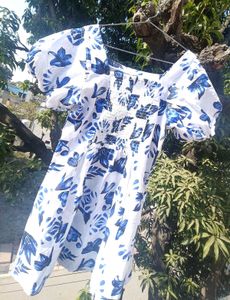 Floral Print Dress Chest Size 30 -35 Can Wear It