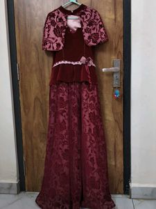 Elegant Maroon Dress