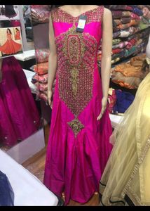 Elegant Embroidered Ethnic Gown