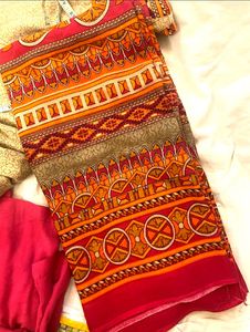 Kurti+Palazzo+Dupatta Combo