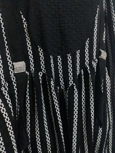 Striped Black and White Dress