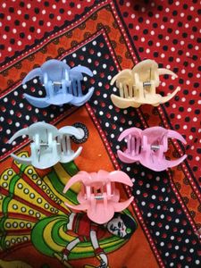 Floral Flower Hair Clips - 5 Pack