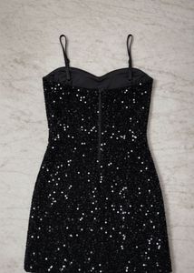 Black Sequin Dress