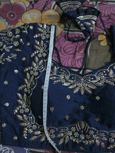 New Georgette Saree With Stitched Blouse