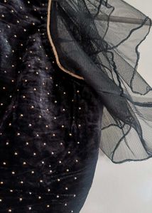 Black Embellished Blouse