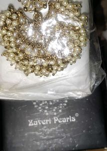 Traditional Pearl Beaded Metal Drop &amp; Dangler
