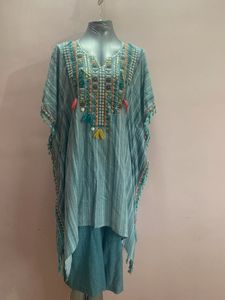 Boho Embroidered Kaftan Set
