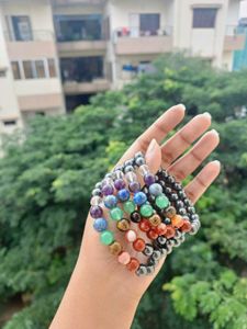 Seven Chakra Bracelet With Hematite