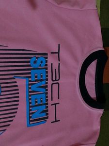 Pink Graphic Print T-shirt