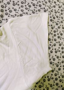 White Off Shoulder Crop Top