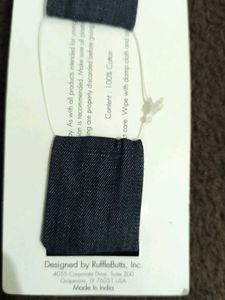Denim Bowtie For Kids Fom Ruffly Rumps Brand