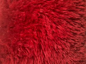 Brand New Red Fur Pillow