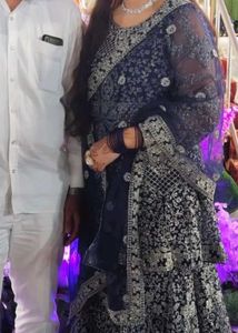 Royal Blue Gorgeous Up Down Sharara Set