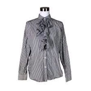 Ralph Lauren Ruffle Front Blouse🤍