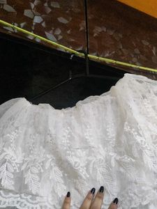 Lace Top Black Skirt Dress