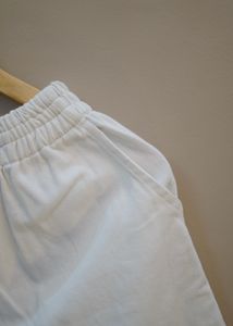 White Casual Shorts