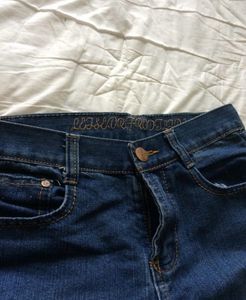 Ribbed Denim Jeans