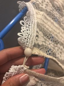 Lace Balloon Sleeve Top