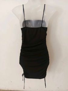 SEXY BLACK RUCHED BODYCON