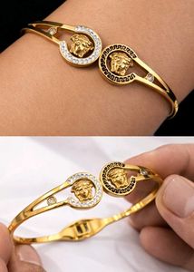 Versace 18k Gold Plated Cuff