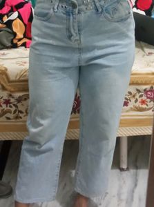 High waist Straight Fit Jeans Size - L