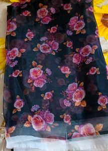 Floral Print Saree