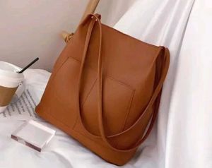 Brown Leather Tote Bag